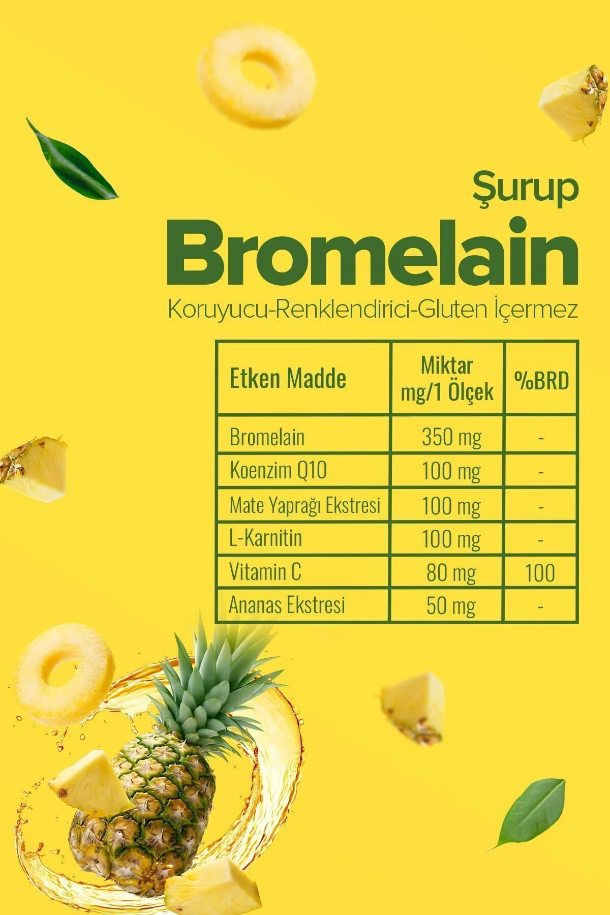 Bromelain Şurubu
