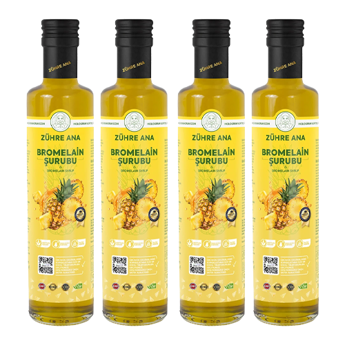 Bromelain Şurubu 4 Adet